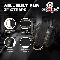 CORSO Ankle Straps with Metal D-Rings for Cable Machine, Kickbacks and Glutes Workouts-thumb1