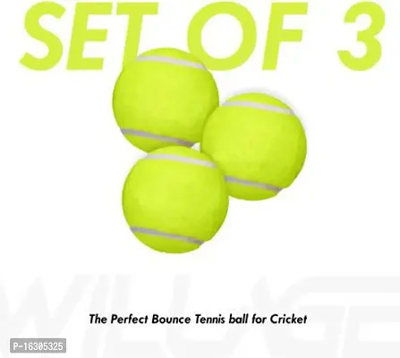 Corso Light Weight Cricket Tennis Ball (Pack of 3)-thumb3