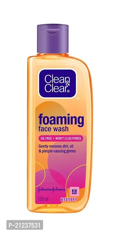 professional cleanclear foaming face wash pack of 1