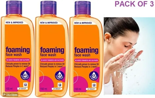 New Oily Skin Foaming Facewash Pack of 3-thumb0