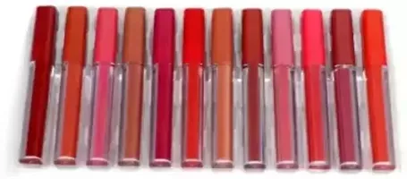 Ultimate Matte Liquid Lipstick 12 Shades Set Mix Shade  (Multicolor 9 g)