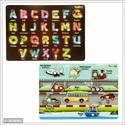 Todfod Wooden Jigsaw Puzzles Shapes Characters For Kids 1 Pieces