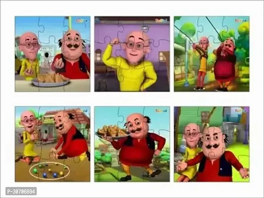 Todfod Wooden Jigsaw Puzzles Motu Patlu Anime Cartoon Characters For Kids 54 Pieces 54 Pieces