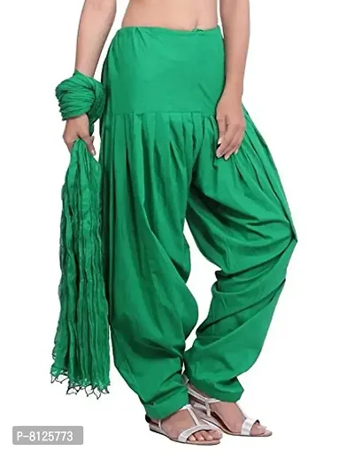 OUTERWEAR Fashion Combo Of Women's Cotton Patiala and Dupptta-thumb0