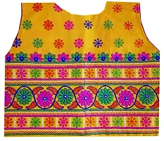 Nandi Unisex Gujarati Koti Kutchi Traditional Jacket (Yellow, 38)-thumb1
