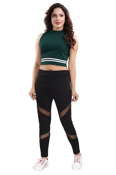 Buy Geifa Women?s Yoga Pants Breathable Tummy Control Best Long Workout  Fitness Pants (26 Till 32) Green Online In India At Discounted Prices