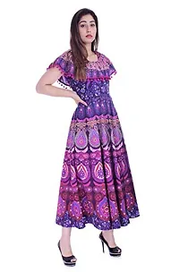 Outer Wear Women's Cotton Anarkali Kurti (multicolurjaipuri_frock_07_Multicolour_2XL)-thumb1