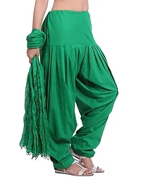 OUTERWEAR Fashion Combo Of Women's Cotton Patiala and Dupptta-thumb1