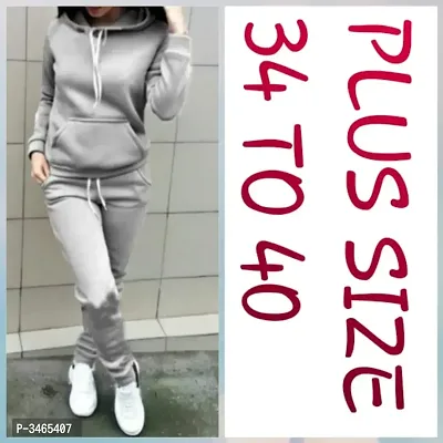 Stylish Cotton Solid Tracksuit For Women-thumb0