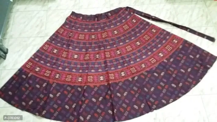 Stylish Cotton Jaipuri Printed Skirt