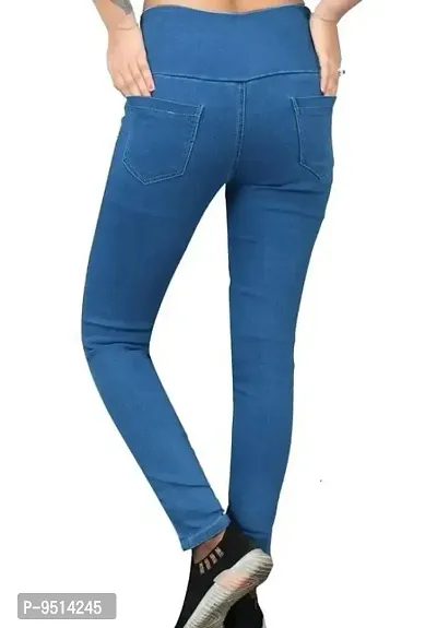 Stylish Denim Jeggings For Women-thumb2