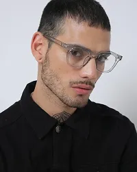 REX Market New Transparent Square Fashionable Computer Glasses Reading glasses, Goggles For Men, Women (Black)-thumb3