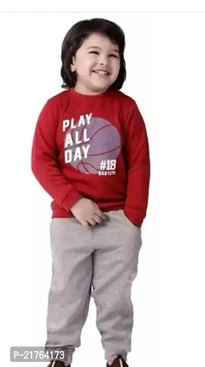 Fabulous Multicoloured Cotton Blend Printed T-Shirts with Trousers For Boys