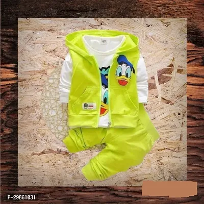 Donaled Duck T-Shirt Jacket And Pant 3Ps Set-thumb0