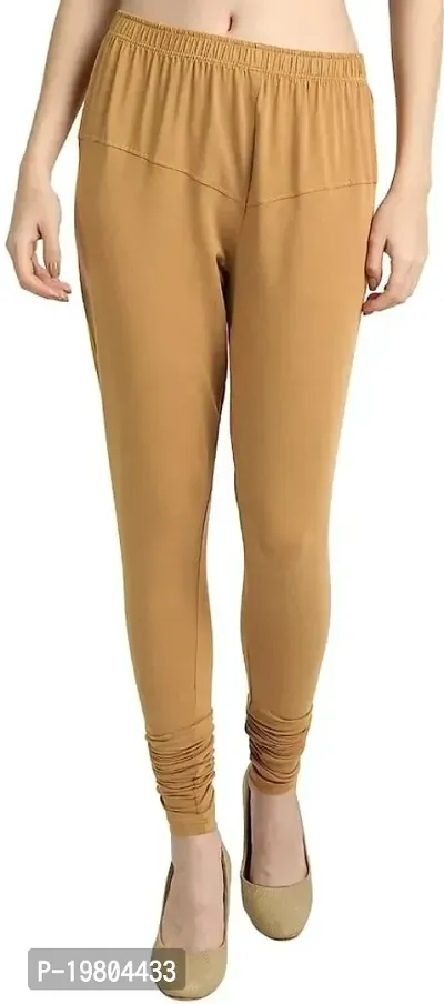 Stylish Fancy Organic Cotton Solid Jeggings For Women