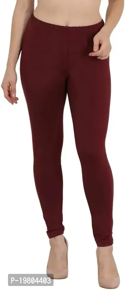 Stylish Fancy Organic Cotton Solid Jeggings For Women