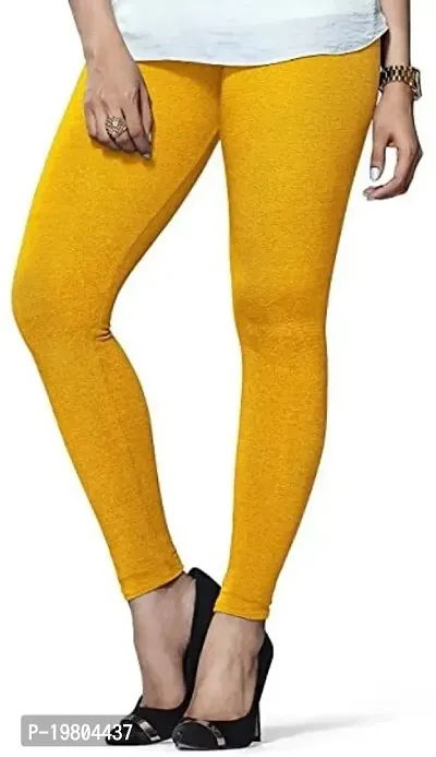 Stylish Fancy Organic Cotton Solid Jeggings For Women-thumb0