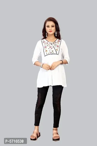 Stylish Embroidered Tunic Top