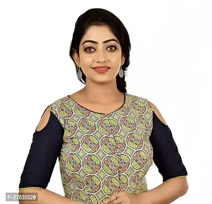Reliable Multicoloured Cotton Printed Stitched Blouses For Women-thumb0