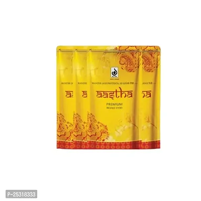 Aastha Agarbatti For Pooja, Luxury Incense Sticks Pack Of 4, 110 Gram