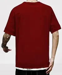 Solid Round Neck Half Sleeve T-shirt For Men-thumb1