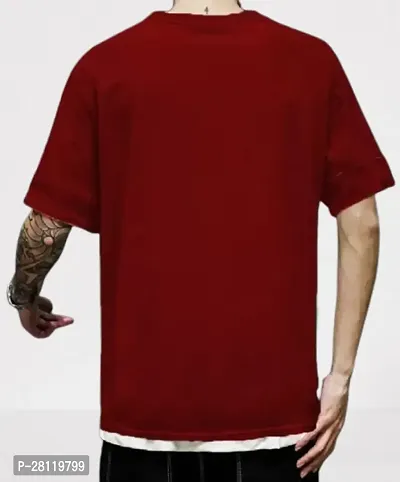 Solid Round Neck Half Sleeve T-shirt For Men-thumb2