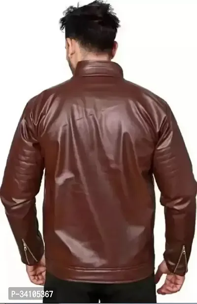 Stylish Winter Wear Synthetic Leather Jacket For Men and Boys-thumb3