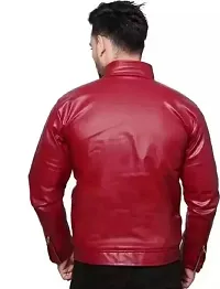 Stylish Winter Wear Synthetic Leather Jacket For Men and Boys-thumb1