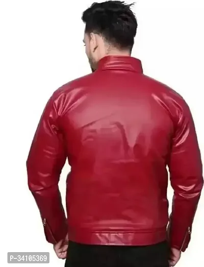 Stylish Winter Wear Synthetic Leather Jacket For Men and Boys-thumb2