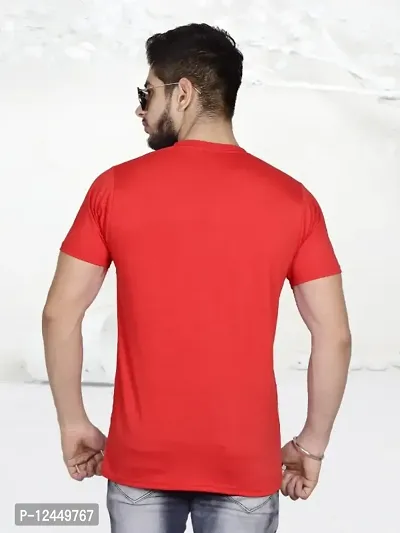 Mens Stylish Round Neck Printed T-Shirt-thumb3