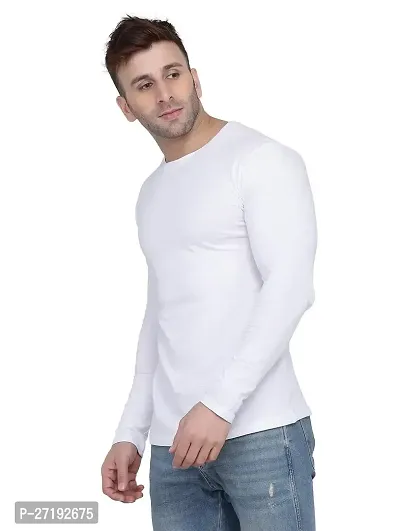 Black  White Cotton Full Sleeves T-Shirt Pack of 2-thumb2