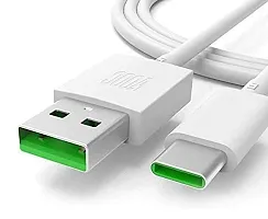 Type C Charging Cable, 1m, 6.5A Fast Charge, Green, Compatible with OPPO  All Smartphones Realme / Samsung-thumb1