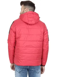 Stylish Red Nylon Solid Jackets For Men-thumb1