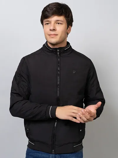 Stylish And Comfortable Cotton Blend Solid Jackets For Men