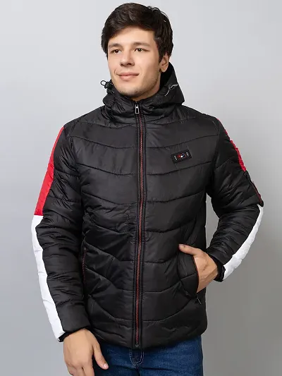 Stylish And Comfortable Solid Jackets With Hood For Men