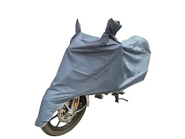 BIGZOOM Water Resistant UV Protection  Dustproof Bike Body Cover Suitable for Royal Enfield Classic 350 Bs3 to Bs6 (Grey)-thumb4