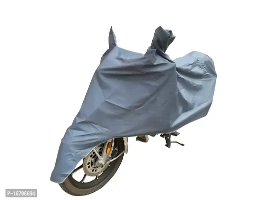 BIGZOOM Water Resistant UV Protection  Dustproof Bike Body Cover Suitable for Royal Enfield Classic 350 Bs3 to Bs6 (Grey)-thumb5