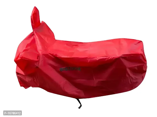 BIGZOOM Water Resistant UV Protection  Dustproof Bike Body Cover Suitable for Royal Enfield Classic 350 Bs3 to Bs6 (Red Semi Waterproof)-thumb5