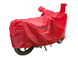 BIGZOOM Water Resistant UV Protection  Dustproof Bike Body Cover Suitable for Royal Enfield Classic 350 Bs3 to Bs6 (Red Semi Waterproof)-thumb3