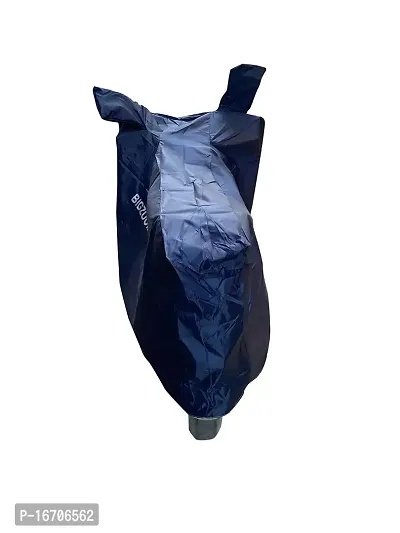 BIGZOOM Dustproof UV Ray Protection Weather Proof Bike Body Cover for Bajaj Pulsar 150/180/200/220 Bs3 Bs4 and bs6 All Model (Blue)-thumb3