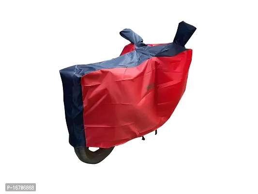 BIGZOOM Universal Bike Cover Waterproof Uv Ray Protection  Dustproof Bike Body Cover Two Wheeler Cover Bike Scooter Scooty Jupiter with Bag (Red Blue)-thumb3