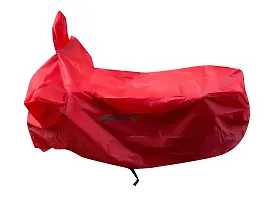 BIGZOOM Dustproof UV Ray Protection Weather Proof Bike Body Cover for Bajaj Pulsar 150/180/200/220 Bs3 Bs4 and bs6 All Model (Red)-thumb4