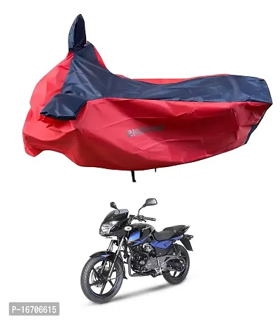 BIGZOOM Dustproof UV Ray Protection Weather Proof Bike Body Cover for Bajaj Pulsar 150/180/200/220 Bs3 Bs4 and bs6 All Model (Red Blue)