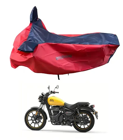 BIGZOOM Water Resistant All Weather Sunlight UV Protection & Dustproof Bike Body Cover for Enfield Meteor 350