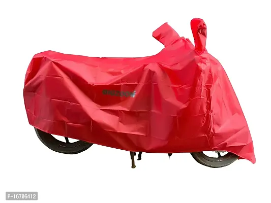 BIGZOOM Water Resistant UV Protection  Dustproof Bike Body Cover Suitable for Royal Enfield Classic 350 Bs3 to Bs6 (Red Semi Waterproof)-thumb3