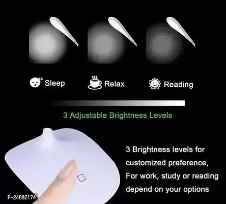 Study Lamp Rechargeable Led Torch Touch On Off Switch Student Study Reading Dimmer Led Table Lamps White Desk Light Lamp (Multicolor,Plastic, Pack of 1) (RANDOM COLOUR) Table Lamps-thumb2