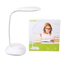 study lamp rechargable led touch on off switch student study reading dinner led table lamp,,,white light lamp (pack of 1,colour as available)-thumb3