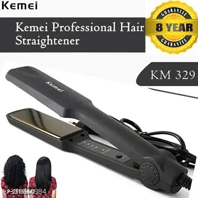 Kemei KM 329 Ceramic Professional Electric Hair Straightener,Ball Straightener,Baal Sidha To Wali Machine-thumb0