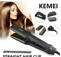 Kemei KM 329 Ceramic Professional Electric Hair Straightener,Ball Straightener,Baal Sidha To Wali Machine-thumb1