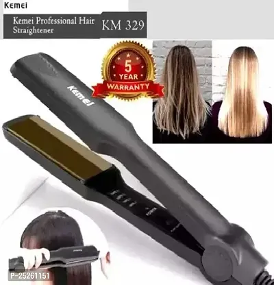 Kemei KM 329 Ceramic Professional Electric Hair Straightener,Ball Straightener,Baal Sidha To Wali Machine